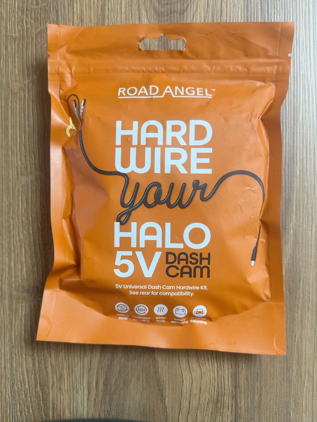Road Angel HWK5V 5V Universal Dash Cam Hardwire Kit – Parking Mode – New