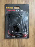Halfords Twin USB Socket – 12V Car USB Charging Port Installation Kit – New