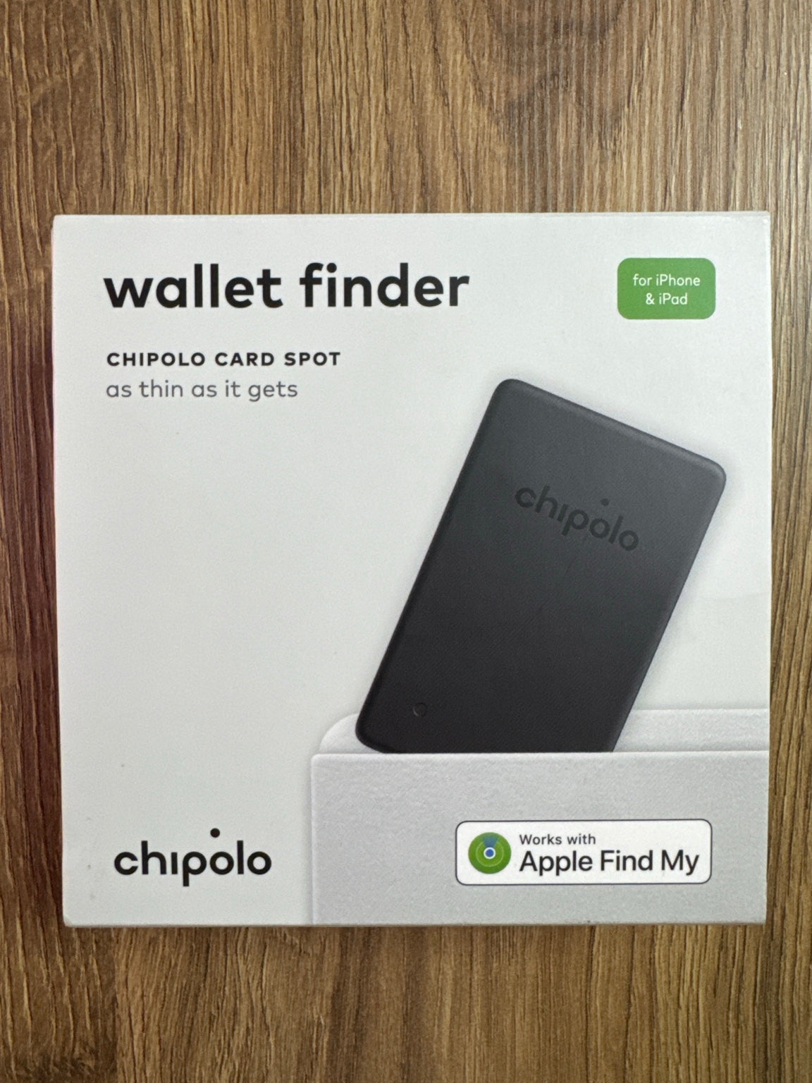 Chipolo CARD Spot Wallet Finder – Apple Find My – iPhone & iPad