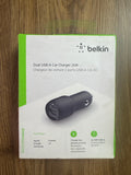 Belkin BoostCharge Dual USB-A Car Charger 24W – 2 Port
