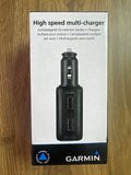 Garmin High-Speed Multi-Charger – Dual USB Car Charger – 010-10723-17